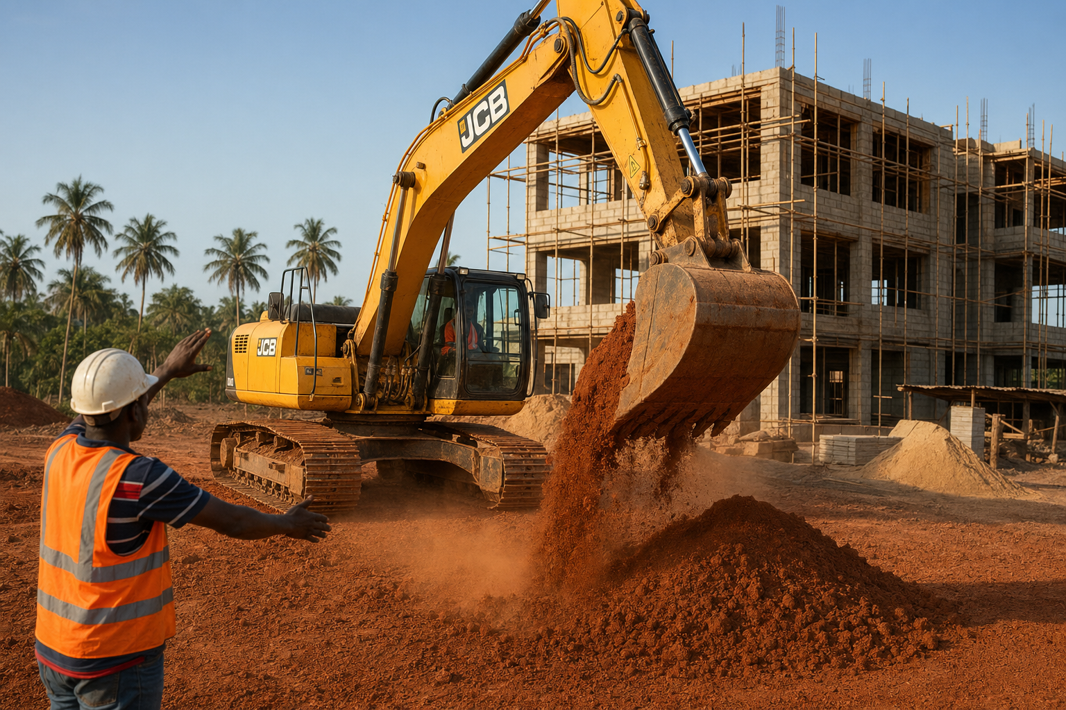 SMATEQ Rentals and heavy machinery on site